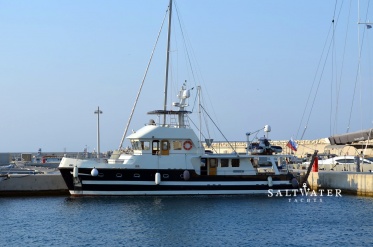 Steel Motor Trawler for Sale. Saltwater Yachts